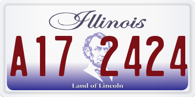 IL license plate A172424