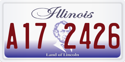 IL license plate A172426