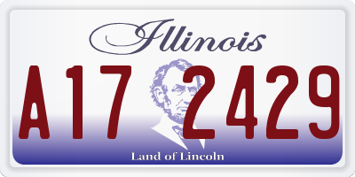 IL license plate A172429