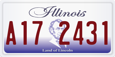 IL license plate A172431