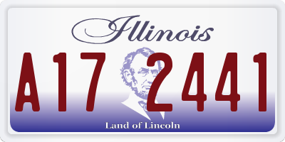 IL license plate A172441