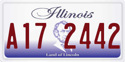 IL license plate A172442