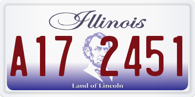 IL license plate A172451