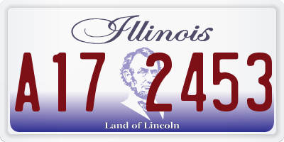 IL license plate A172453