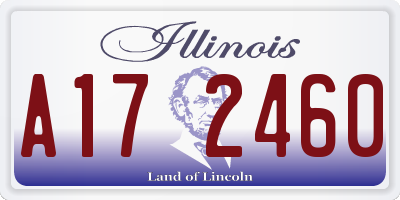 IL license plate A172460