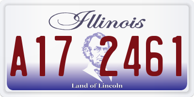 IL license plate A172461