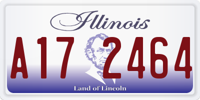 IL license plate A172464