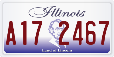 IL license plate A172467