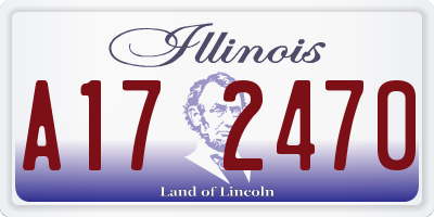 IL license plate A172470