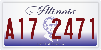 IL license plate A172471