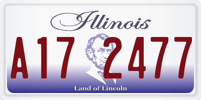 IL license plate A172477