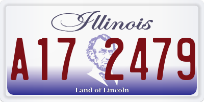 IL license plate A172479