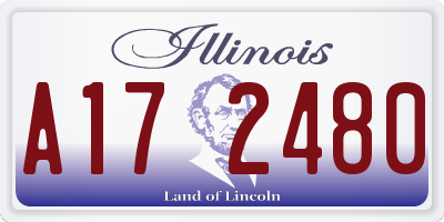 IL license plate A172480