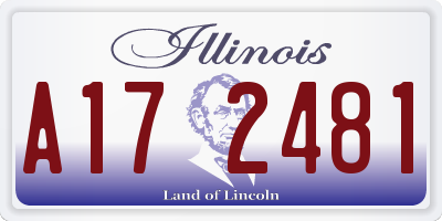 IL license plate A172481