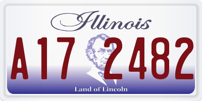 IL license plate A172482