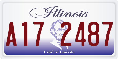 IL license plate A172487