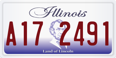 IL license plate A172491