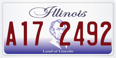 IL license plate A172492