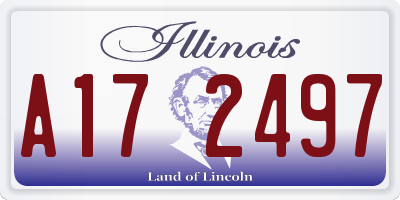IL license plate A172497