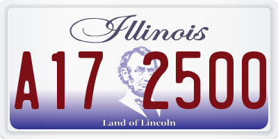 IL license plate A172500