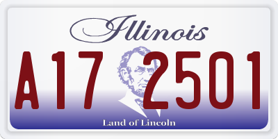 IL license plate A172501