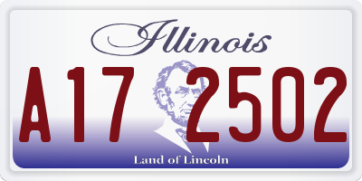 IL license plate A172502