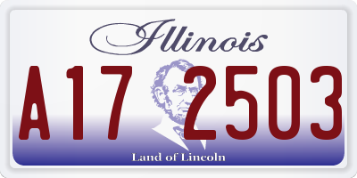 IL license plate A172503