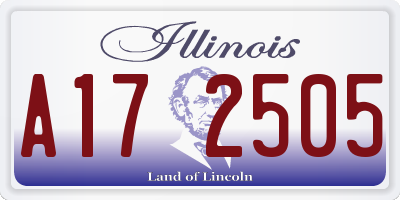 IL license plate A172505