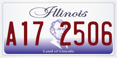 IL license plate A172506