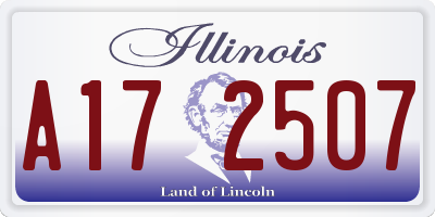 IL license plate A172507
