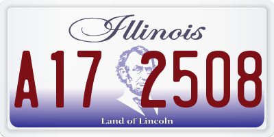 IL license plate A172508