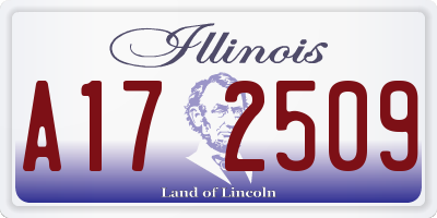 IL license plate A172509