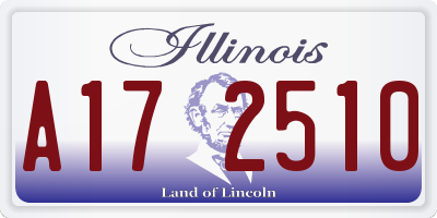 IL license plate A172510