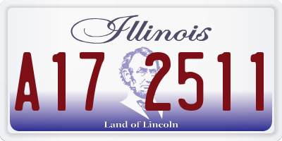 IL license plate A172511