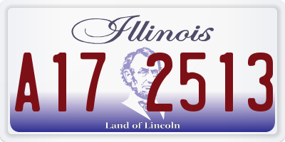 IL license plate A172513