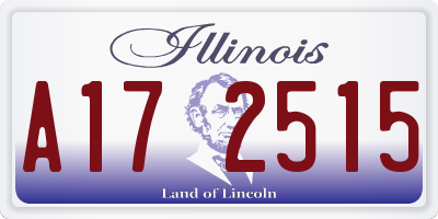 IL license plate A172515