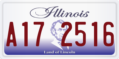 IL license plate A172516
