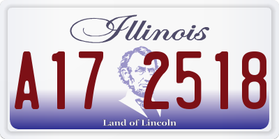 IL license plate A172518