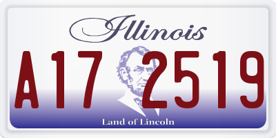 IL license plate A172519