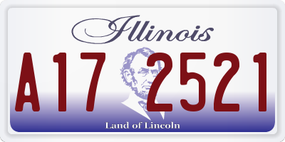 IL license plate A172521