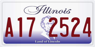 IL license plate A172524