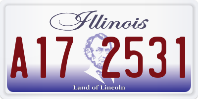 IL license plate A172531