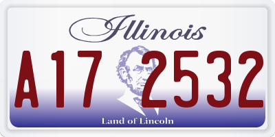 IL license plate A172532