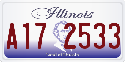 IL license plate A172533