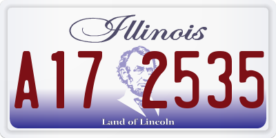 IL license plate A172535