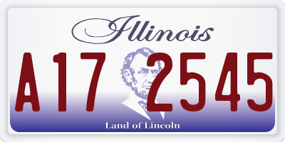 IL license plate A172545