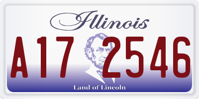 IL license plate A172546
