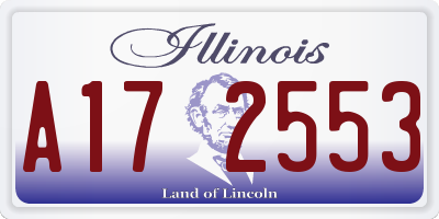 IL license plate A172553