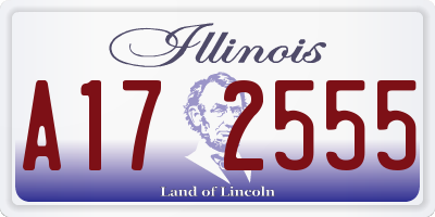 IL license plate A172555