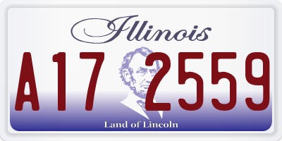 IL license plate A172559